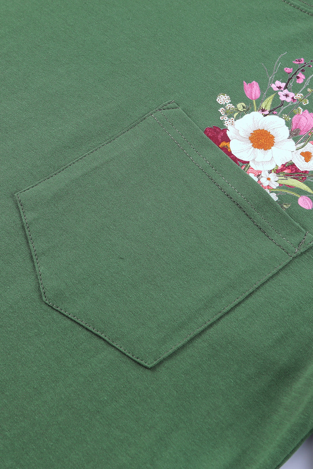 Graphic Round Neck Pocket Tee Graphic Round Neck Pocket Tee